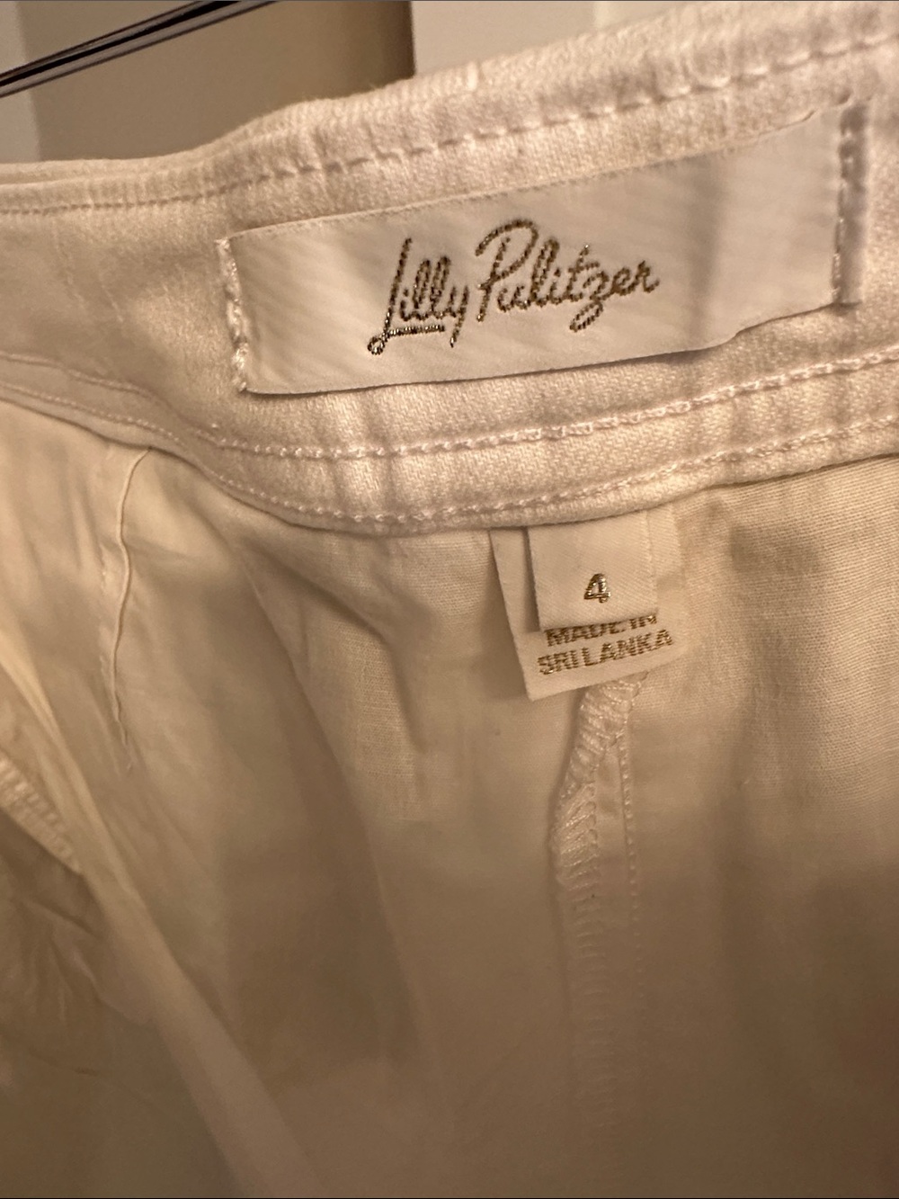White Denim Mini Skort Lilly Pulitzer - Picture 5 of 5